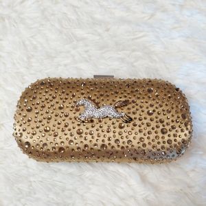 Iris Lane Purse‎ Embellished With Rhinestone Horse Equestrian MB